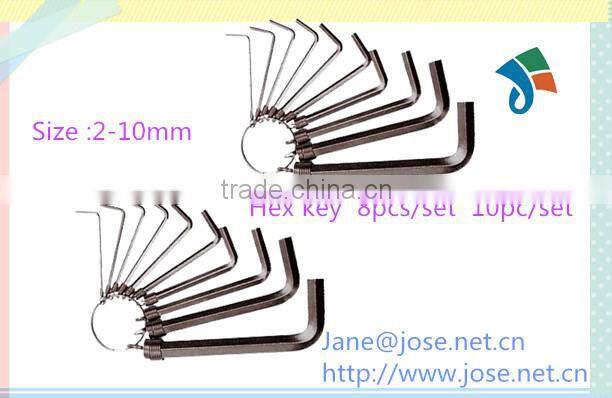 8PCS And 10PCS Hand Tools/Wrench key Ring /Hex key On Ring
