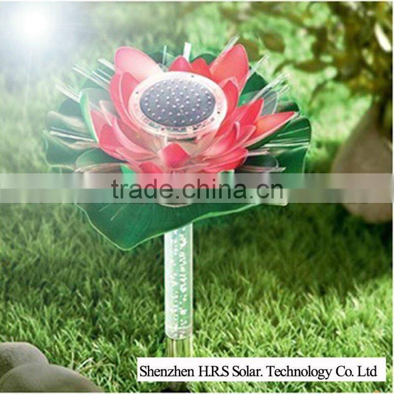 solar flower light with led