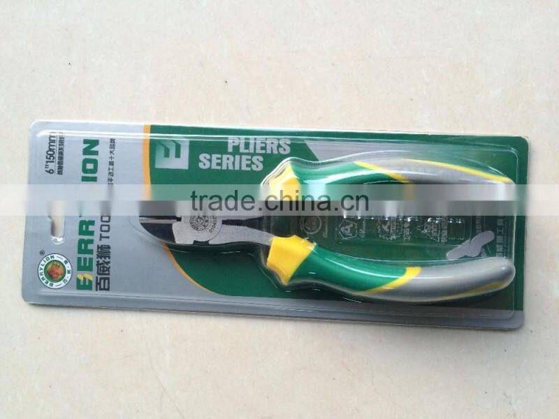 BERRYLION 6'' high leverage diagonal cutting pliers with black finished