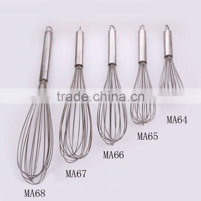 MA64 Yiwu wholesale 12 inches Stainless steel egg beater, egg whisk