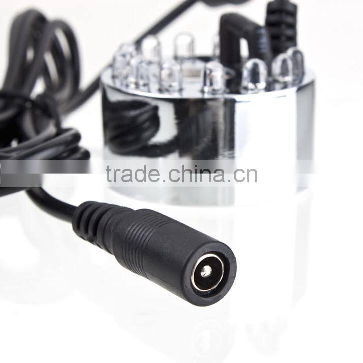 Ultrasonic Mist Maker fogger Water 12 LED Colorful Light Ultrasonic Humidifier Fogger Mist Maker