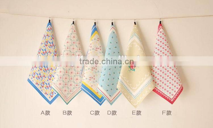 Classical European Priting Table Napkin Linen Cotton Folding Design Dinner Napkin