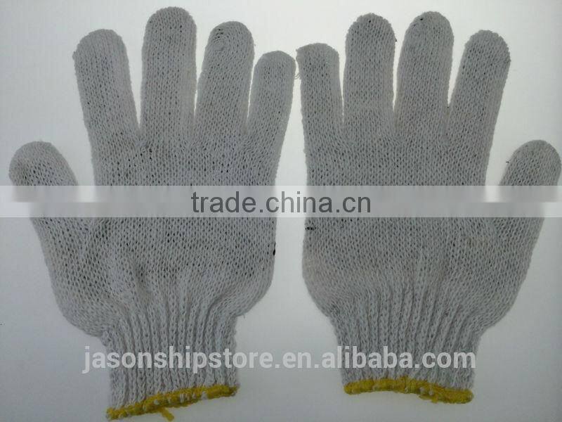 Marine Wholesale PVC Dotted Nonslip Anti-slip Cotton Work Safety Gloves
