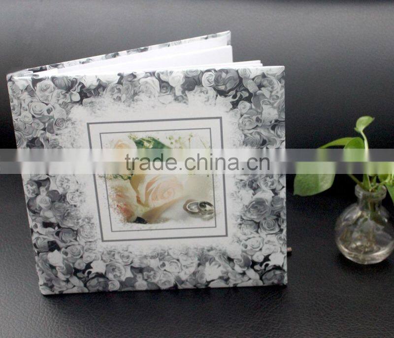 H2016 fashion christmas alibaba china supplier PU western leather family photo albums manufacture