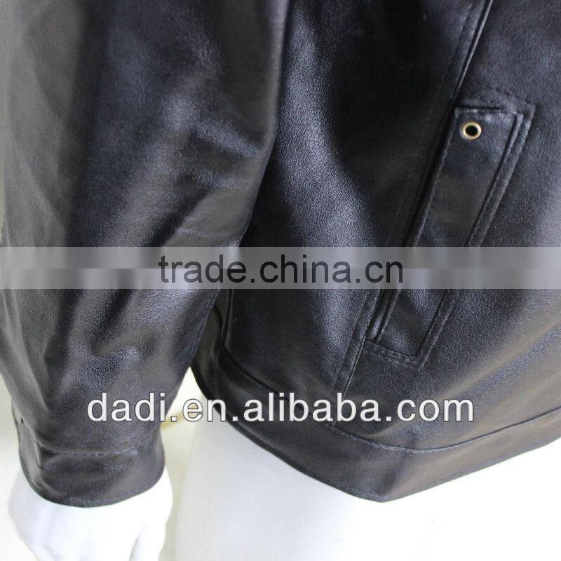 Men Designer No Collar Leather Jackets