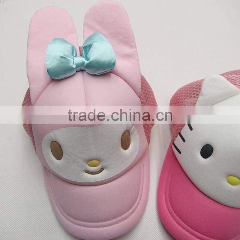 Hello Kitty Trucker Baby Hat Mesh Cap With Ears For Children