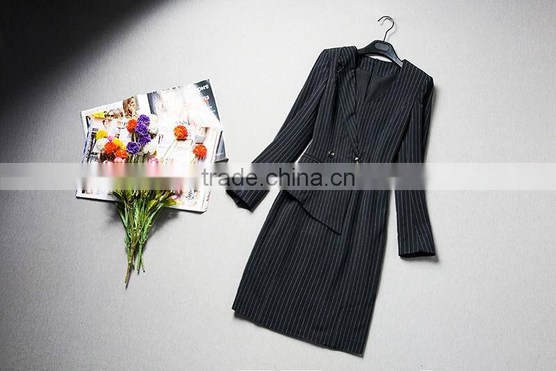 2016 hotsale Elegant Plaid Dresses Business Casual Office Formal Pencil Sheath Dress