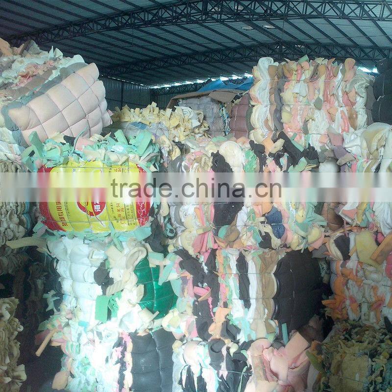 Furniture / mattress foam scrap PU foam scrap bra foam scrap( pure colour &Mix colour)