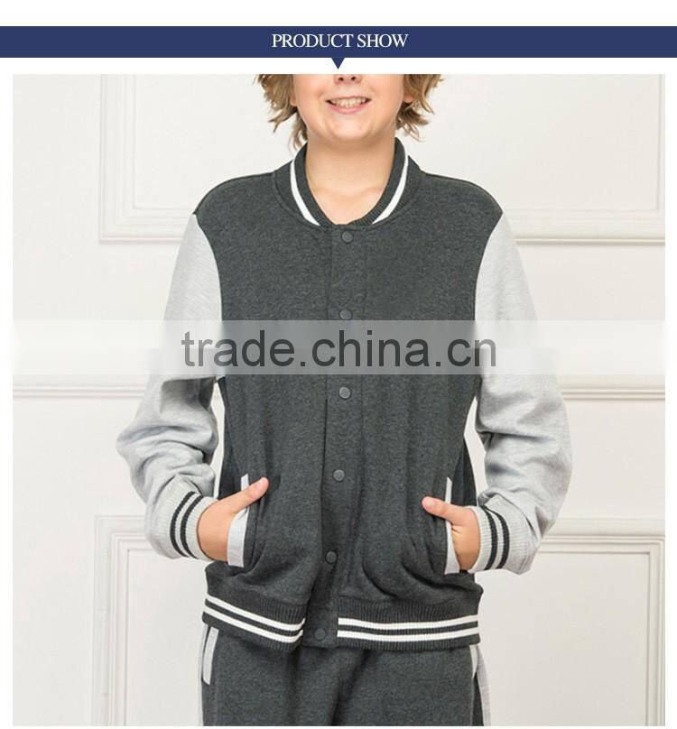 Spring Cotton School Children Casual Baseball Jackets / Varsity Jackets