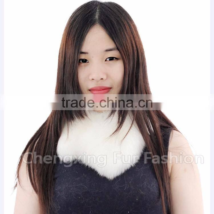 CX-A-12 Super Quality Chengxing Genuine Fox Fur Detachable Collar