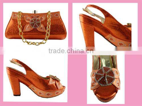 african new italian shoes &matching bags for wedding MG0096
