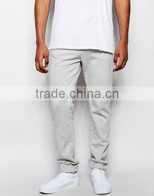 2016 new mens plain tapered sweat pants, jogger trousers custom