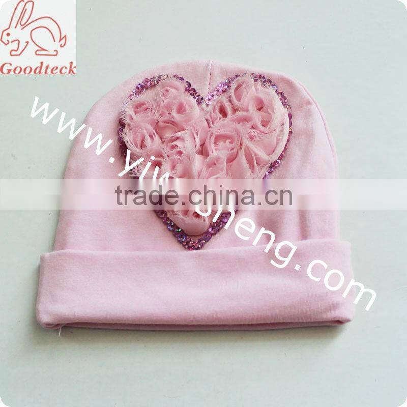 toddler black and white damask cotton baby hat