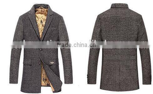 2015 China Clothing Manufacturer Men Winter Wool Coat