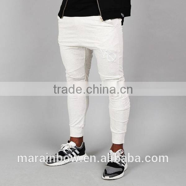 Cotton Polyester Spandex Fleece Sweatpants OEM Men Joggers Bulk Wholesale Tapered Jogger Pants White Tracksuit Bottoms