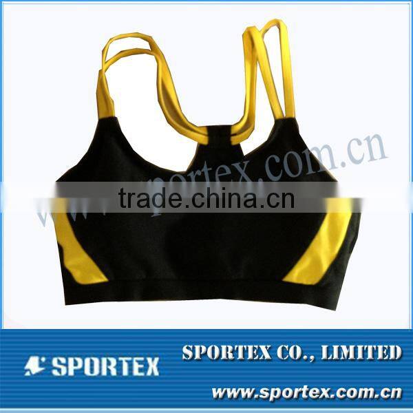 Quality sport bra top for fitness&yoga&training , padded yoga bra top