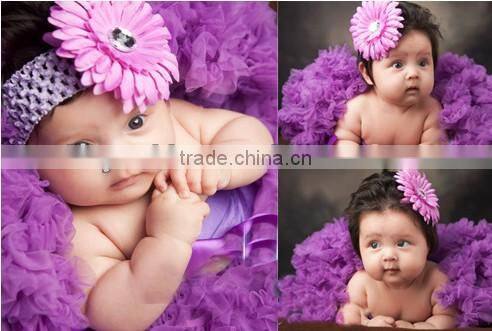 Fashion Pink with light purple Trim Nylon Chiffon Petti skirt for girls,baby Toddler Pettiskirt