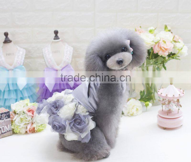 R1945H Latest Pet Dress Design,Pet Dog Clothes With Bow-Knot