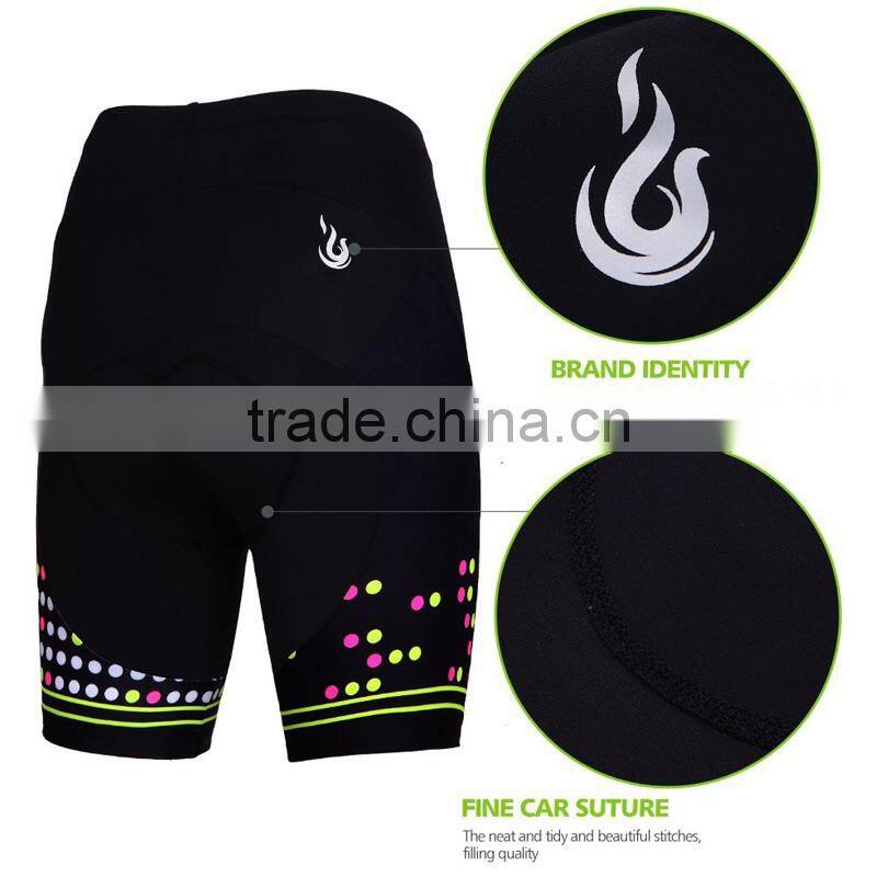 BEROY Hotselling Women Cycling Shorts with Reflective Print Logo