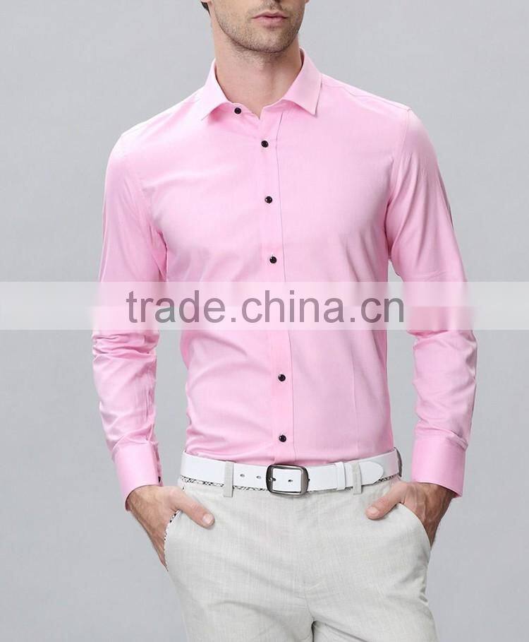 Men casual shirts cotton fabric slim fit shirts for men