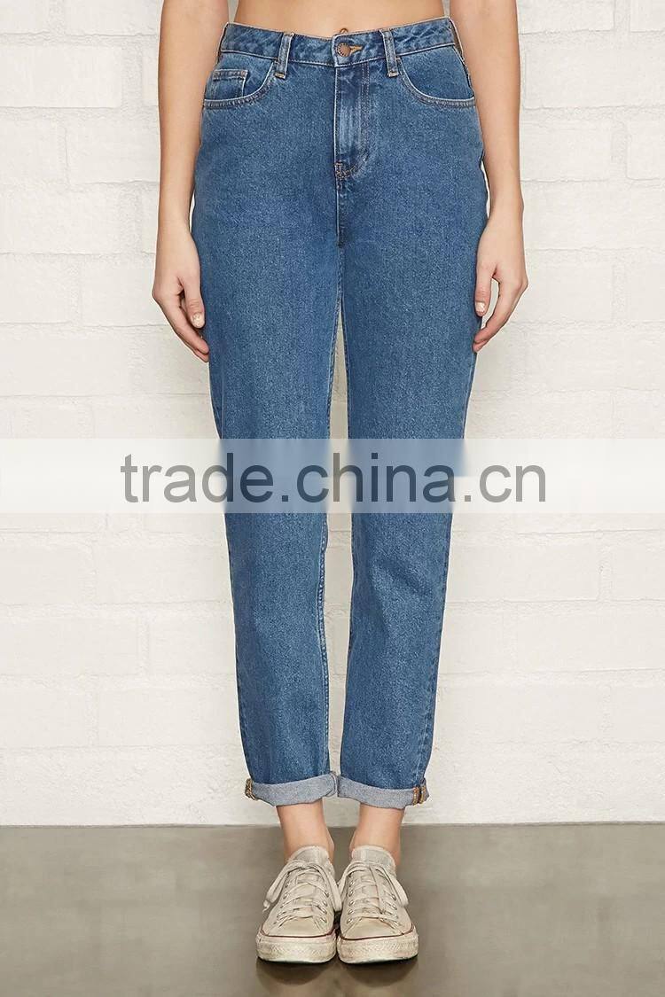 2017 Guangzhou Shandao Clothing Manufacturer Wholesale Autumn Female Latest Design Jeans Pants