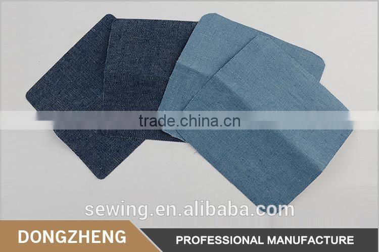 China manufacturer good quality simple plain jean iron on patches for garment