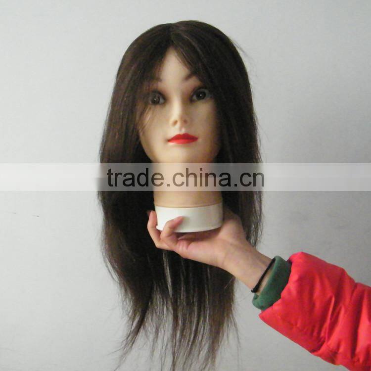 Beauty School Human Hair Trainning Head Salon Teaching Head Hair Styling Head