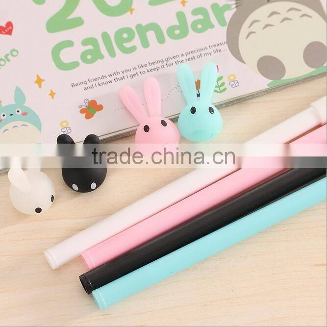 cute novel jelly rabbit shape promotional gel pen for school kids