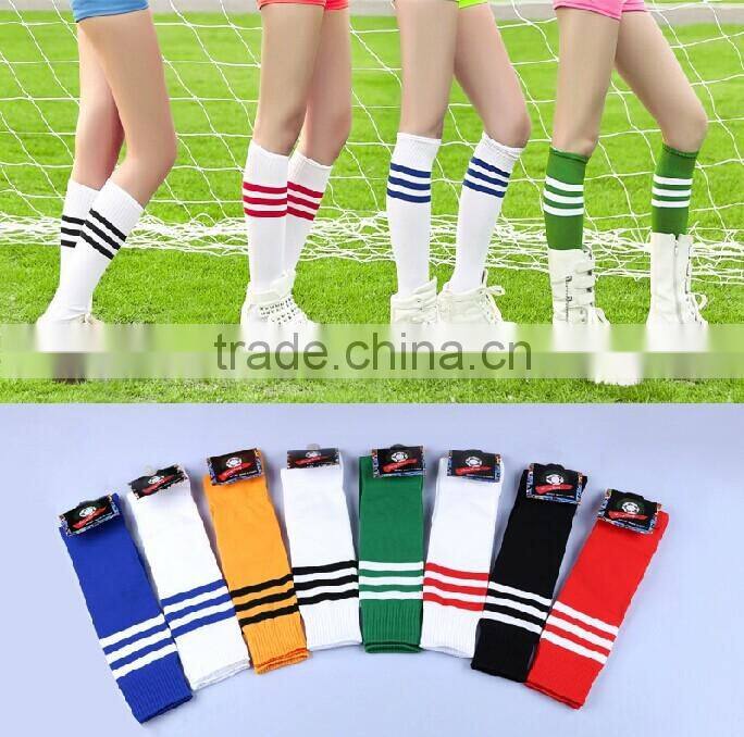 Men and Women popular Unisex customized free size knee high soccer socks
