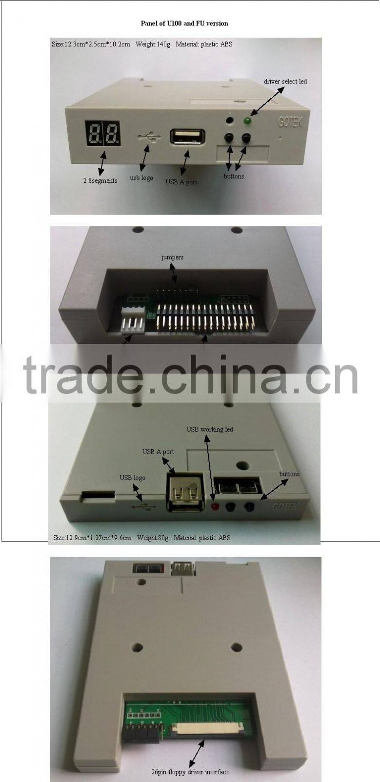 USB simulating floppy drive 3.5'' inch floppy drive convert to USB simulator USB floppy drive for SWF Chinese embroidery machine