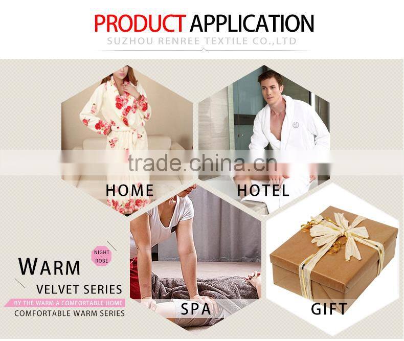 Chinese manufacturer fashionable new design sleep wear bathrobe