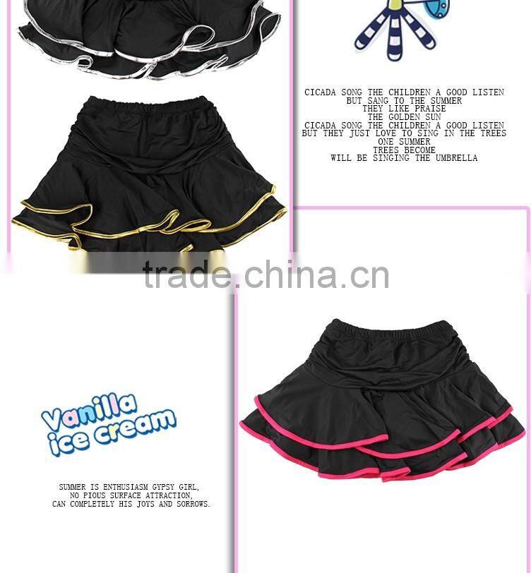 2016 New Girl Kids Ballroom Practicing Dancing Skirt Child Sexy Latin Dance Skirt