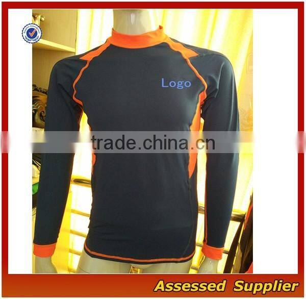 Red Sun Protective Wholesale/Sportswear Manufacturer Women Long Sleeve Rush Guard/---AMY164287