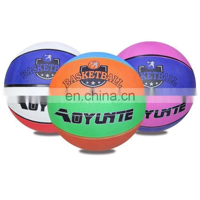High Quality Rubber Colorful Rubber Basketball