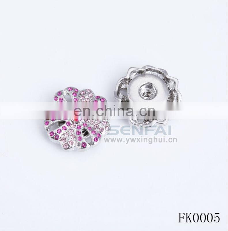 nickel free lead free enamel metal snap button fashion crystal button headboard