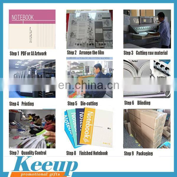 Logo customized Cheap Recycled Notebook with Stick and ballpen