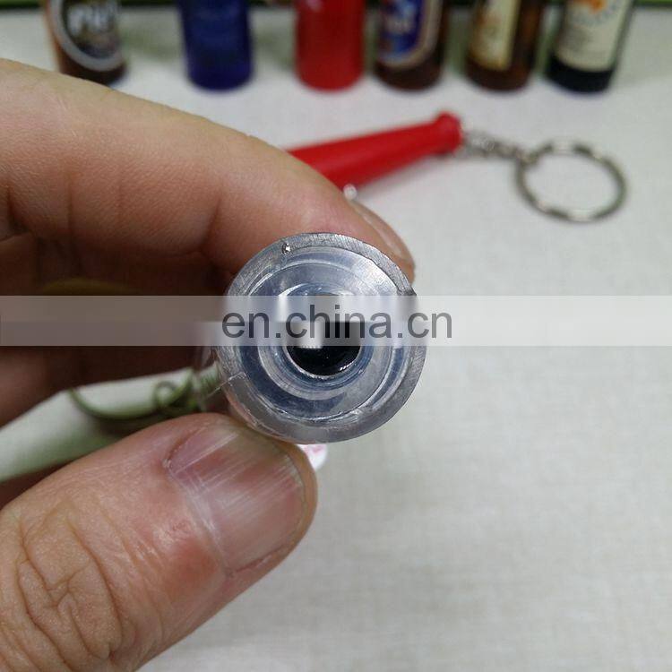 Wholesale price customized shape logo LED projector keychain