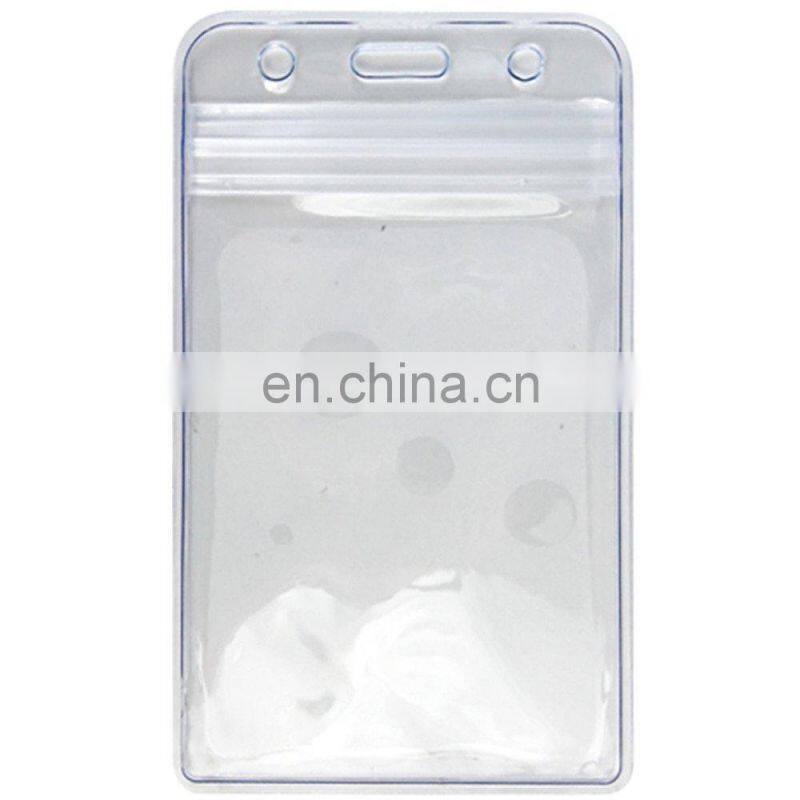 Black Rigid Plastic double sided rigid badge holder