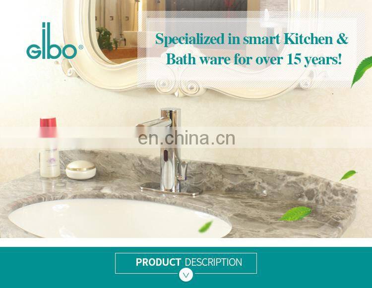 Contemporary single cold water automatic sensor bathroom basin faucet