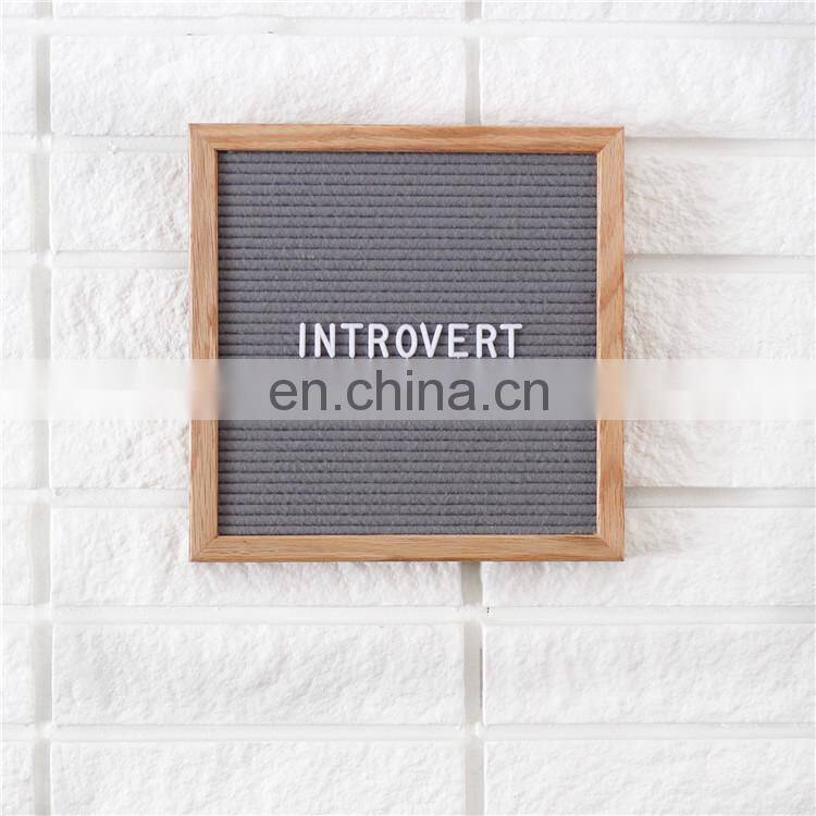 2018 New Arrival Hot Sell Felt Board Letters With Plastics Letters Felt Notice Board for Decoration