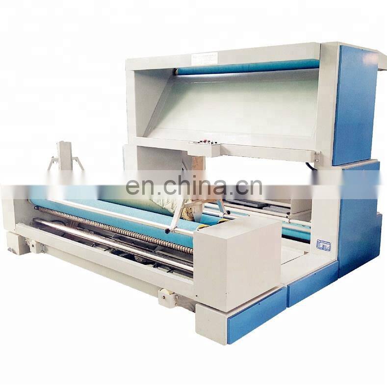 automatic cloth fabric rewinder inspection winding rolling measuring machine