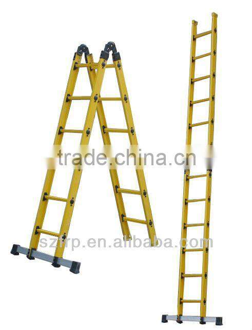 High strength FRP/GRP fiberglass step ladder