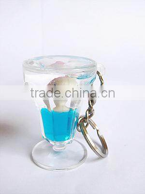 Low Price Acrylic Keychain, Bottle Shape Beer Opener Keyring