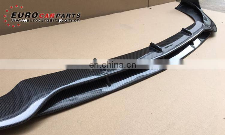 C63 front lip fit for MB C-class W205 C63 2014-2016year sedan to B-style carbon fiber C63 carbon front spoiler