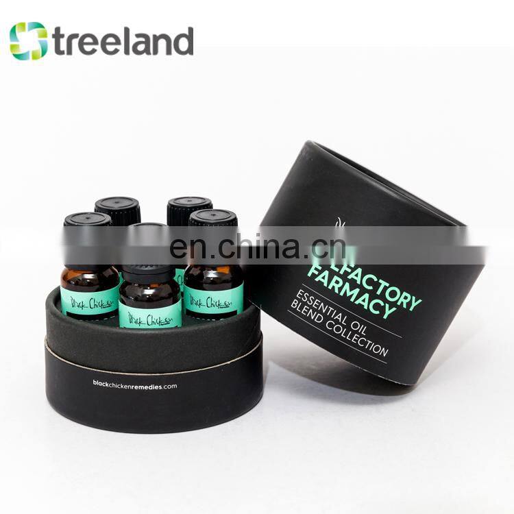 Recycled Cosmetic packaging tube essential oil cardboard canisters art paper packaging