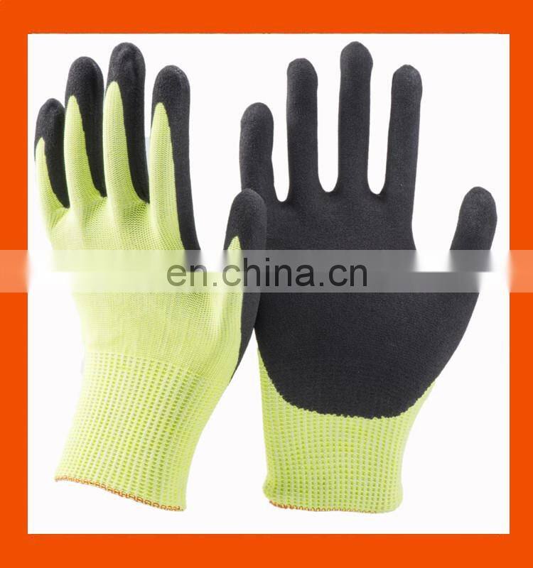 18G Lightweight U2 Knitting Cut Resistant Gloves With Double Nitrile Coating