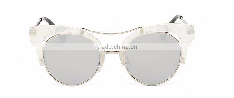 wood private label OEM custom cat eye style fashion ladies sunglasses