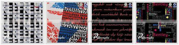 100% Polyester Woven Letters Print Fabric