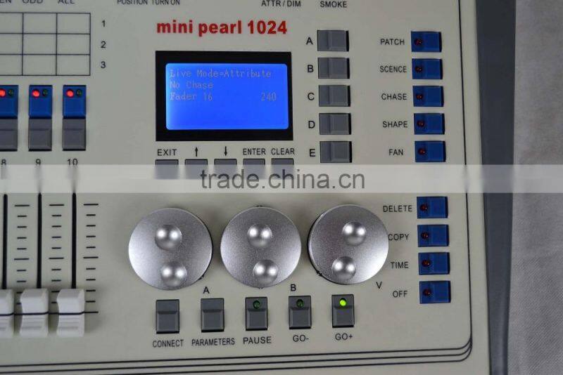 victop stage light console 1024 mini pearl controling