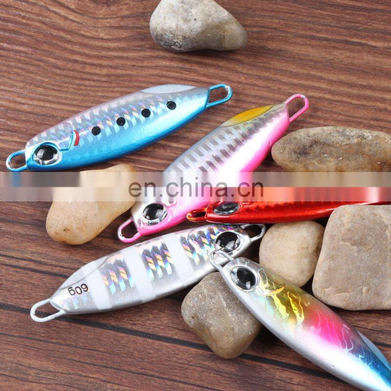 JOHNCOO 10G/20G/30G/40G/60G Lead Metal Jigging Lure Slow Pitch Saltwater/Freshwater Fishing Lure Hard Bait